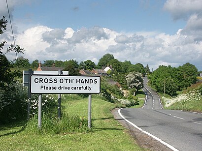 How to get to Cross O' Th' Hands with public transport- About the place