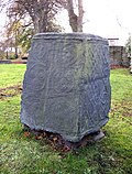 Thumbnail for File:Cross base in Rastrick Churchyard - geograph.org.uk - 77197.jpg