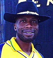 Curtly Ambrose, the West Indian bowler with whom Waugh had a much-publicised altercation during the 1995 Frank Worrell Trophy Curtly ambrose2 crop.jpg