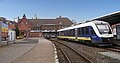 Der Cuxhaven Bahnhof von der Ostseite gesehen