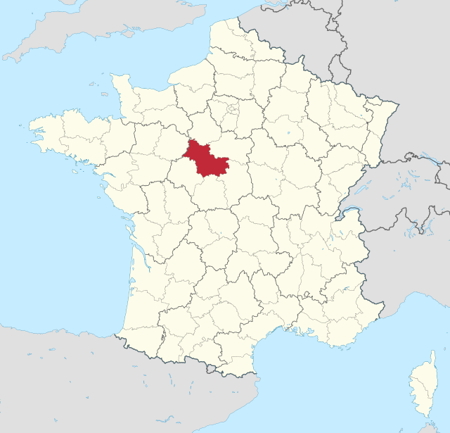 Kart over Loir-et-Cher