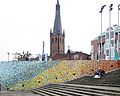 Düsseldorf, neues Mosaik von Hermann-Josef Kuhna an der Freitreppe April 2017 (1).jpg