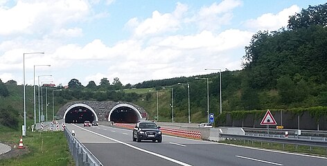 Tunnel autoroutier de Klimkovice.