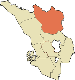 Location of உலு சிலாங்கூர் மாவட்டம்