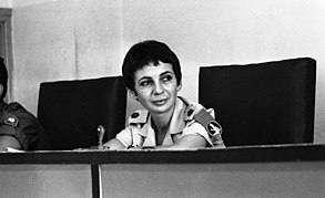 Jueza en corte militar, Israel 1969