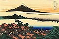 9. 日本語: 甲州伊沢暁 (Kōshū Isawa no Akatsuki) English: Dawn at Isawa in Kai Province