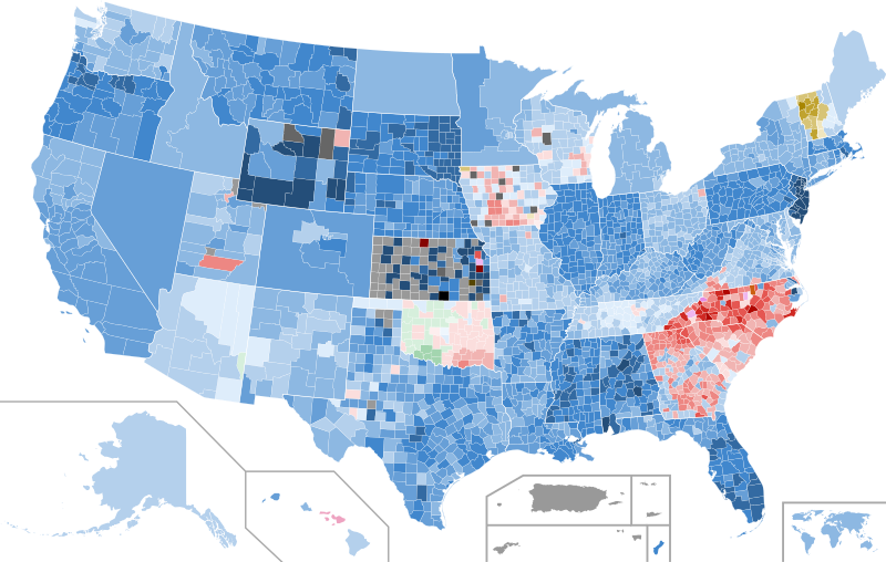 File:Democratic presidential primaries results by county margin, 2004.svg