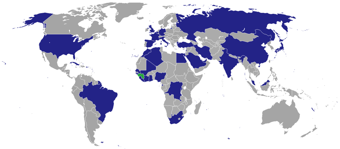 List of diplomatic missions in Guinea