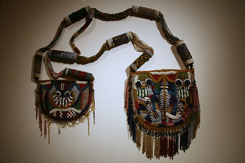 File:Diviners bag, Yoruba peoples, Oyo region, Nigeria, Early 20th century, Glass beads, cloth (2923635238).jpg