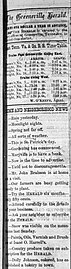 Newspaper clipping, author-editor of the town newspaper reported that Dolly Johnson was opening a small business