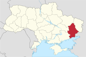 Donetsk Oblast'ın Konumu