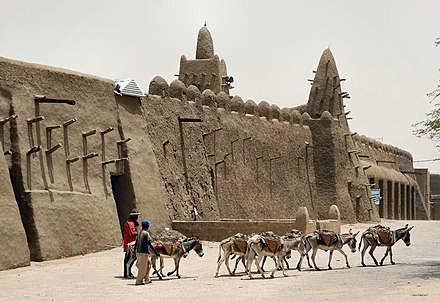 Donkey transport outside Timbuktu's walls