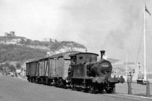 Goods train from Eastern Docks running along Marine Parade in 1956 Dover Marine Parade Goods train from Eastern Dock geograph-2663003-by-Ben-Brooksbank.jpg