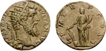 Didius Iulianus pénze az arcképével