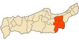 El Ahmar Aïn District - Carte