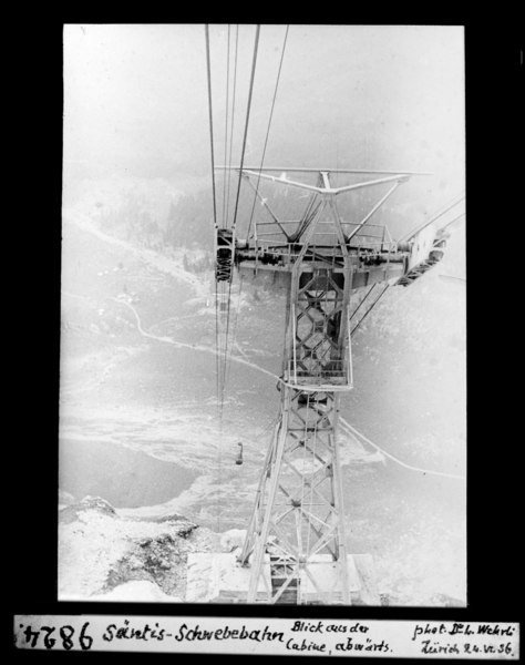 File:ETH-BIB-Säntis-Schwebebahn, Blick aus der Cabine, abwärts-Dia 247-09824.tif