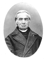 Edward Sorin (1814-1893), founder of the University of Notre Dame, Indiana Edward Frederick Sorin.gif