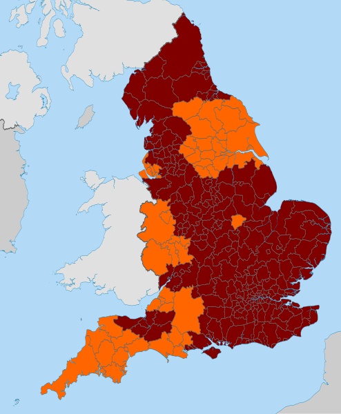 File:England COVID-19 alert levels by district (31 Dec 2020 - 5 Jan 2021).svg