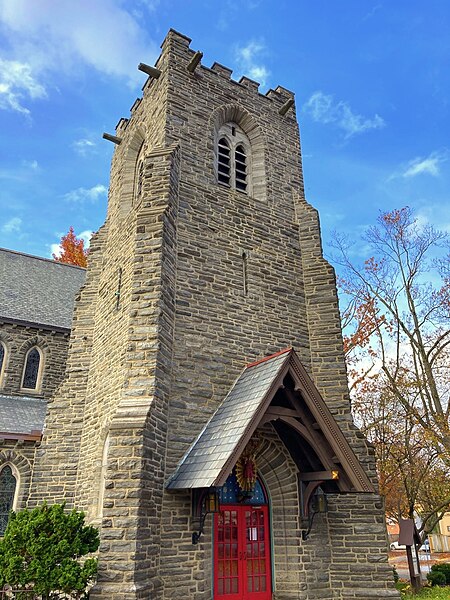 The bell tower and north entrance