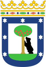 Herb miasta Madryt zawarty w logo Atlético