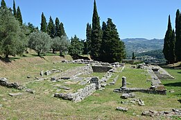 Excavations du temple étrusco-romain.