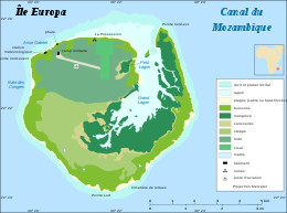 Europa Island simplified land cover map-fr.svg