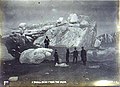 Excursion party at Muir Glacier standing in front of an iceberg, Alaska, ca 1900 (MEED 197).jpg