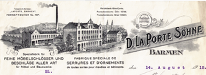 Fabrikansicht vom Briefbogen aus dem Jahr 1912