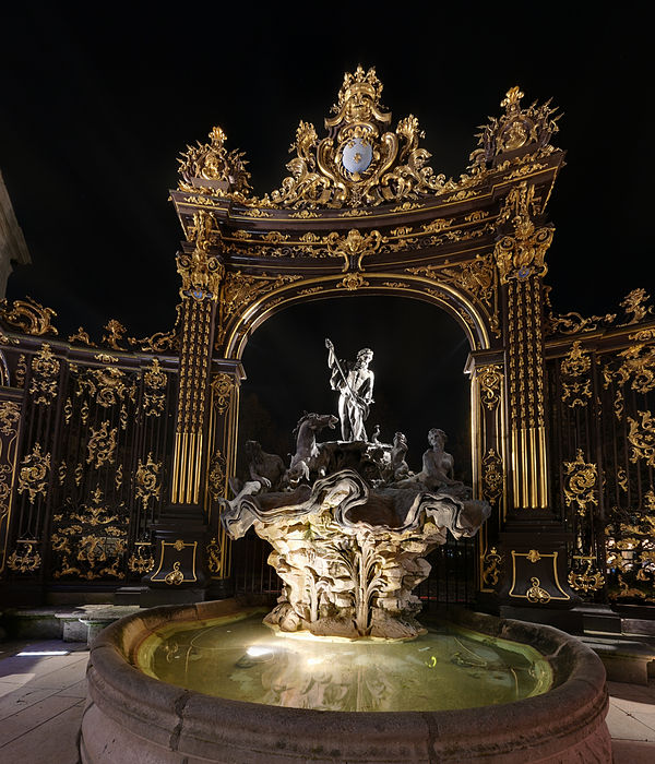 Detail of the Place Stanislas in Nancy, a UNESCO World Heritage Site