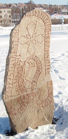 The Frösö Runestone is situated on Frösön in Östersund.