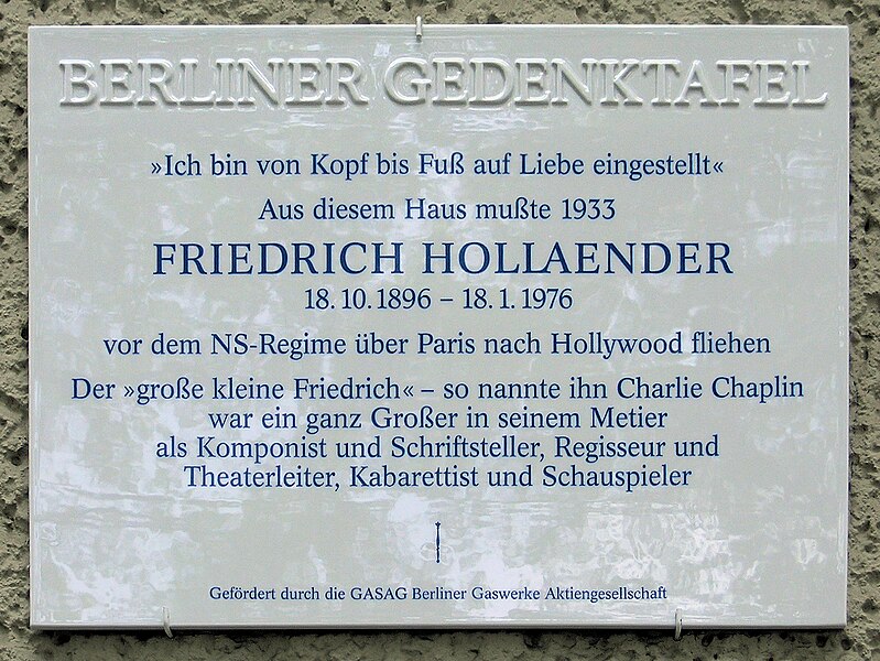 File:Gedenktafel Cicerostr 14 (Halsee) Friedrich Holländer.jpg