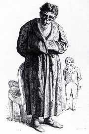 Карикатура Жана Гранвиля (Кювье изображён на заднем плане)