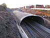 Construction of Gerrards Cross Tunnel proceeding in 2005