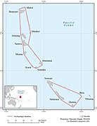 Map Gilbert Group of Islands