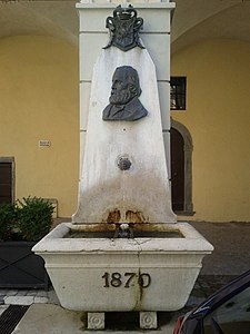 Fontein op Piazza Garibaldi.  tot 1870