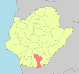 Distretto di Guanmiao – Mappa