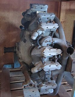 Guiberson A-1020 Four-stroke diesel radial engine