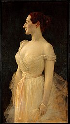 Madame Gautreau par Gustave Courtois (1891), musée d'Orsay, Paris.