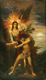 Gustave Moreau - Jacob en de engel.jpg