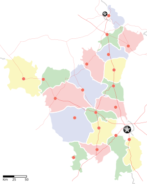 Haryana: Historia, Organización territorial, Véase también