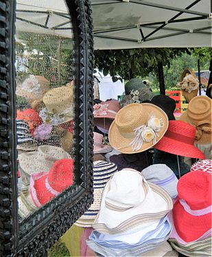 Hats at the Green fair, Rome