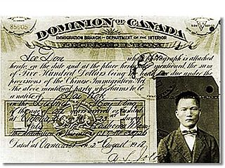 <span class="mw-page-title-main">Chinese head tax</span> Canadian Tax on Chinese Immigrants