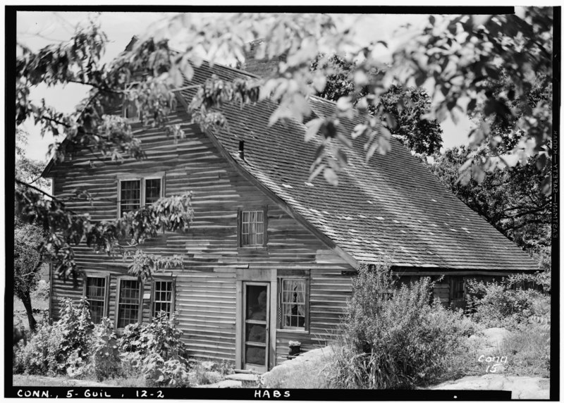 File:Historic American Buildings Survey James Rainey, Photographer May 12, 1936 VIEW FROM SOUTHEAST - SIDE - Acadian House, Union Street, Guilford, New Haven County, CT HABS CONN,5-GUIL,12-2.tif