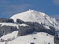 Hohe Salve (schneebedeckt) von Brixen aus gesehen (Südseite)