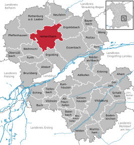 Kaart van Hohenthann