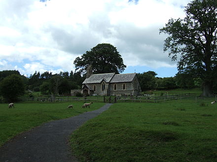 St Edward's church at Hopton Castle Hopton Castle church 2011.jpg