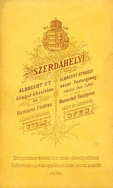 File:Hunyadi János (Albrecht) út 9., Szerdahelyi fényképész. A felvétel 1870-ben készült. Fortepan 90390.jpg