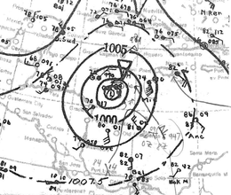 Hurricane Fourteen Analysis 8. November 1932.png