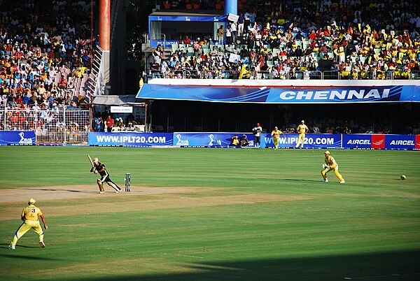 A match during the 2008 IPL inaugural season in Chennai