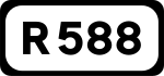 R588 Straßenschild}}